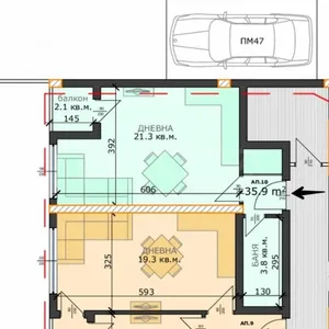 Студия в 4-тирайон, фото 2