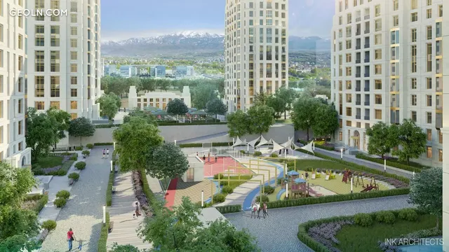 Central Avenue in Аlmaty