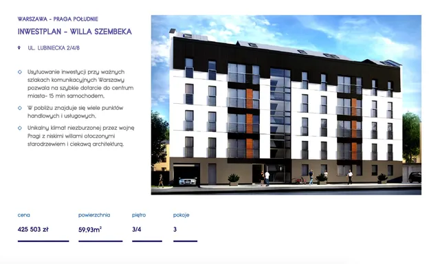 Квартира в Варшава