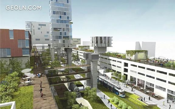 Zizkov City in Prague