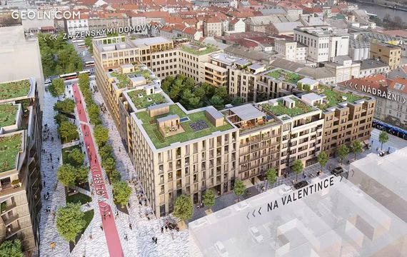 Smichov City in Prague