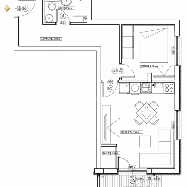 Квартира в 4-тирайон, фото 2