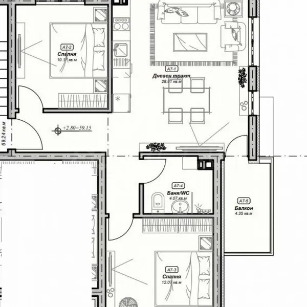 Квартира в 4-тирайон, фото 2